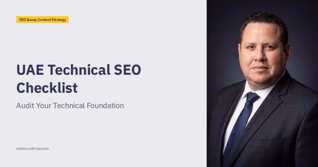 Technical SEO Audit: End-to-End Checklist for UAE Sites image