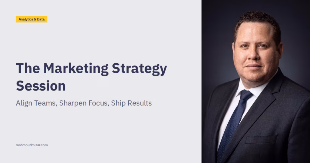 Marketing strategy session: a 2025 playbook to align teams, sharpen focus, and ship results image