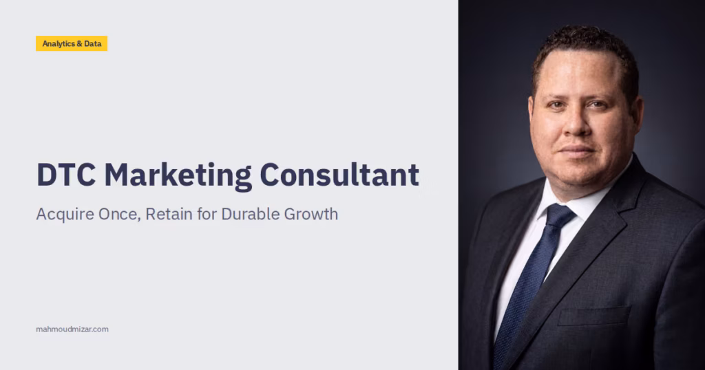 DTC Marketing Consultant: Strategy, Acquisition, and Retention That Compounds Growth image